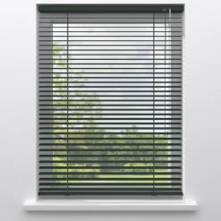 Fenstr Aluminium Jaloezie Alix Antraciet 25mm^ Jaloezieën|Aluminium Jaloezieën