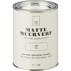 Muurverf Mat Ecru 1 l^ Muurverf