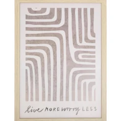 Poster Worry Less^ Wanddecoratie