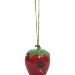Vogelhuis Aardbei^ Tuindecoratie