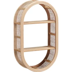Wandkast Ovaal Naturel^ Wanddecoratie